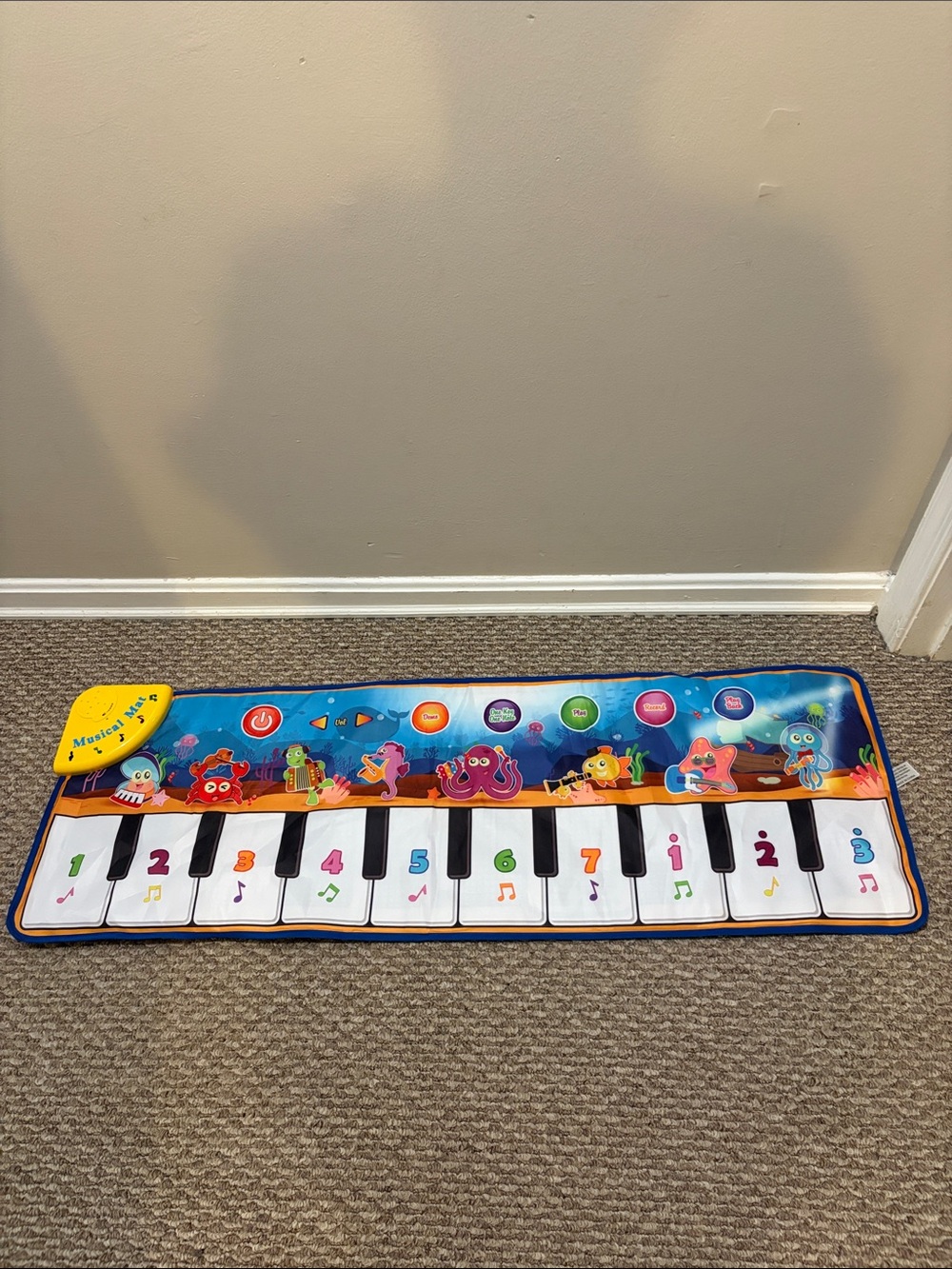 Kids Musical Piano Play Mat - Colorful Ocean Design